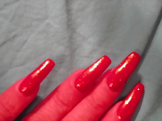 Sparkling nail polish