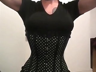 BDSM Gag and Corset for the Evening