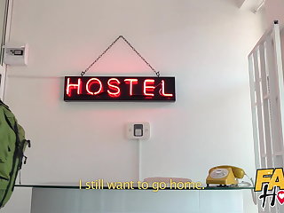 Cseh Fake Hostel Couple have anal sex before squirting orgasm