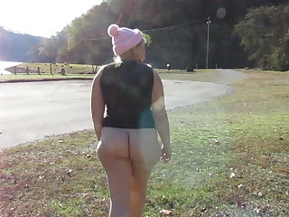 Public Nudity Walking Around in the Park